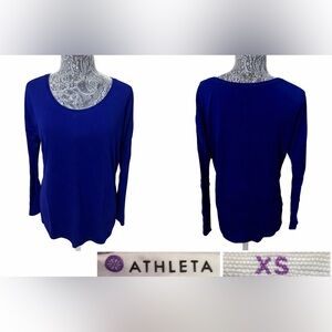 Athleta Women’s Blue Long Sleeve Performance Top Size XS